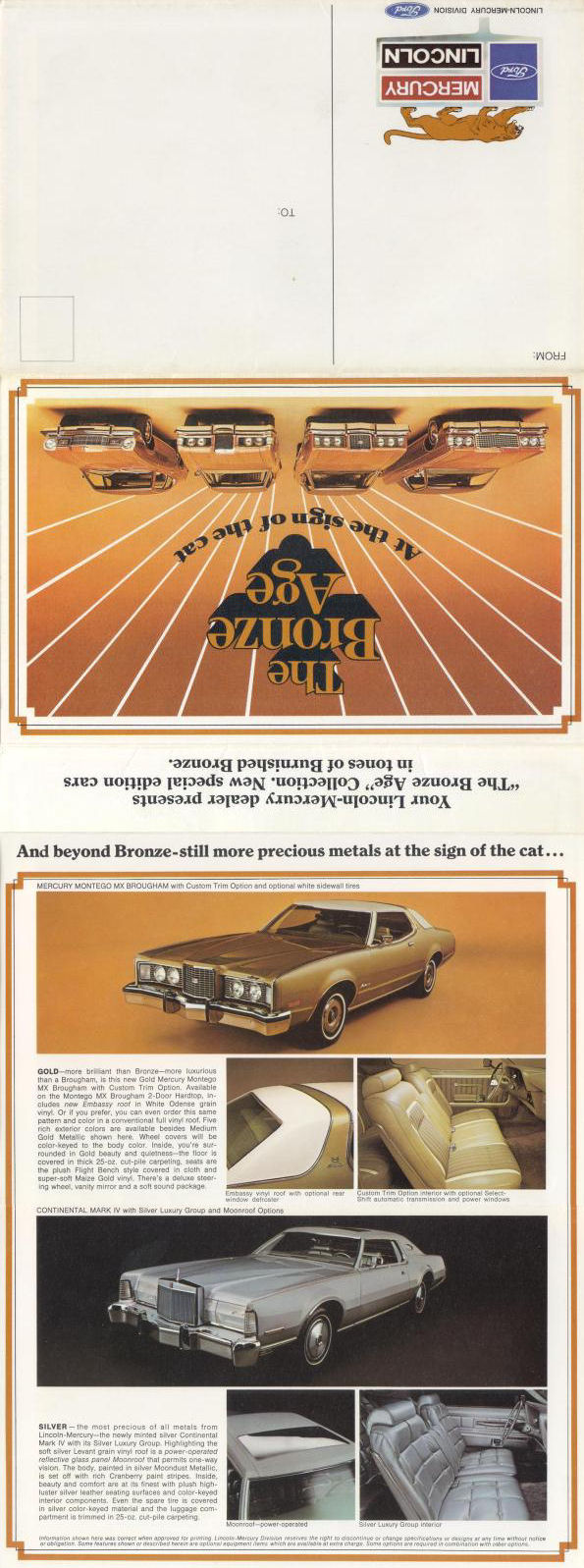 1973 Mercury Lincoln Mailer Page 1